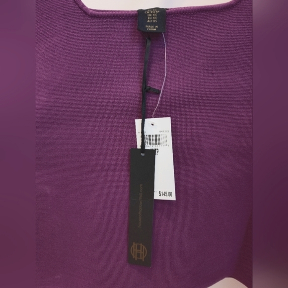 House of Harlow 1960 Sheer Puff Sleeves Knit Top - Picture 8 of 12